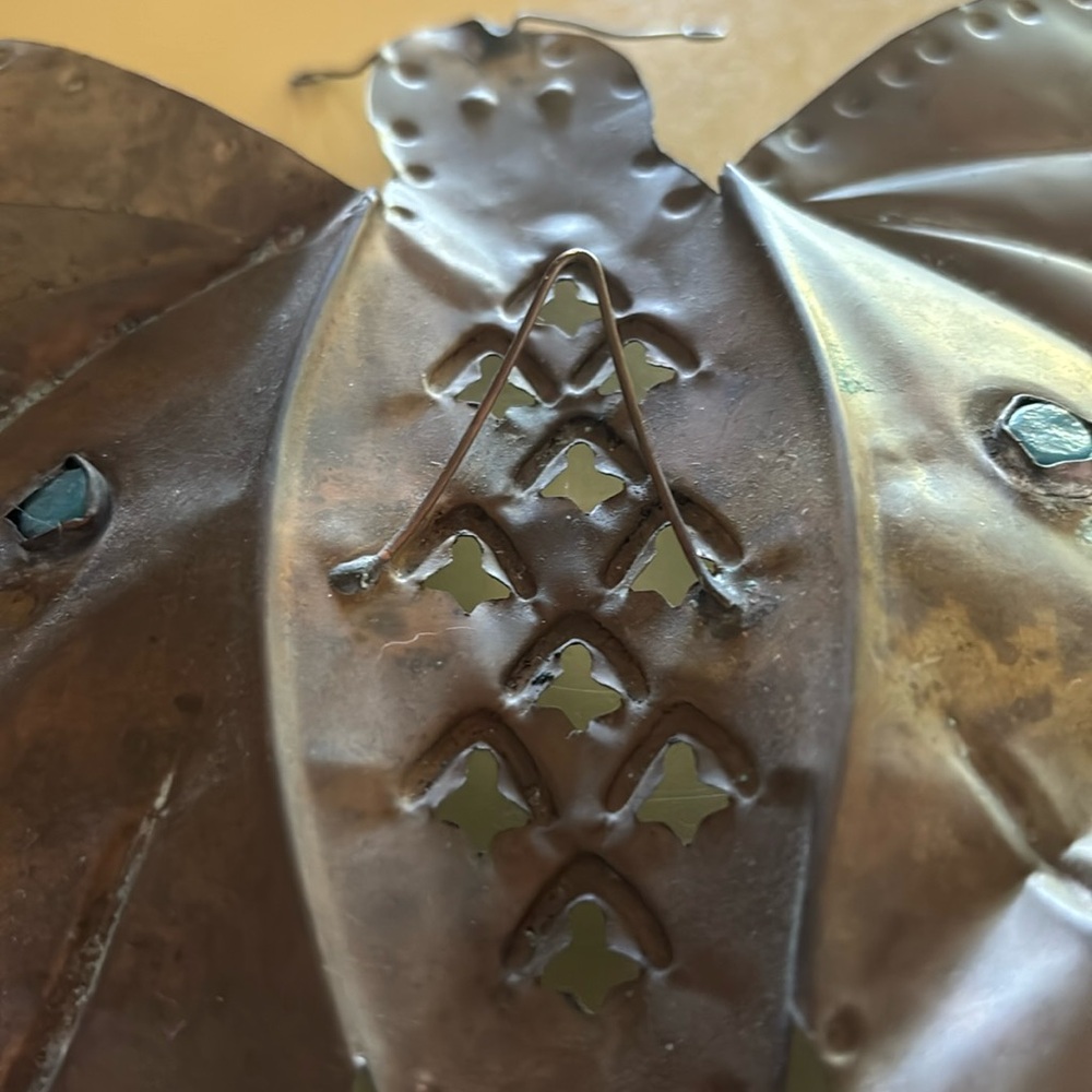 Vintage Metal Butterfly Wall Decor - Picture 2 of 3